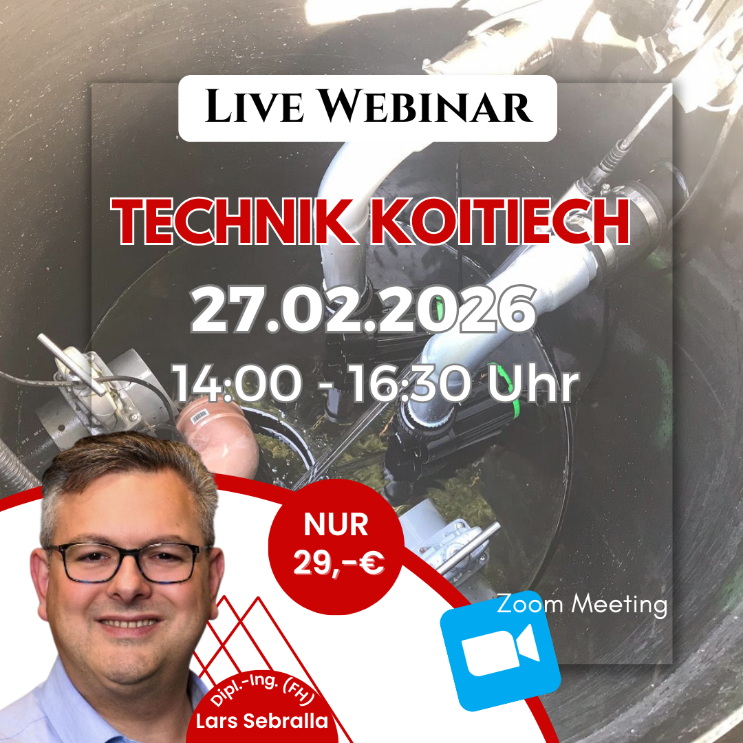Technik am Koiteich Webinar mit Lars Sebralla am 27.02.2026 per Zoom