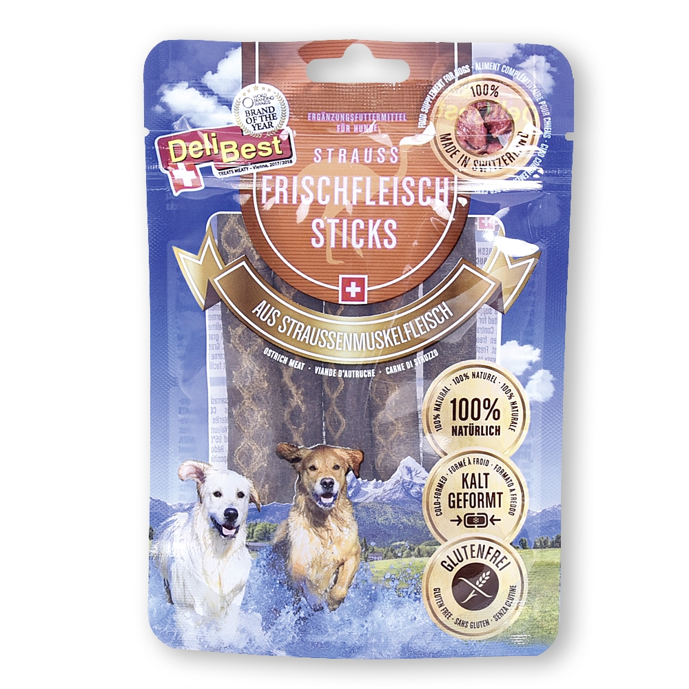 Straussenfleisch Sticks 5 Stück à 10cm