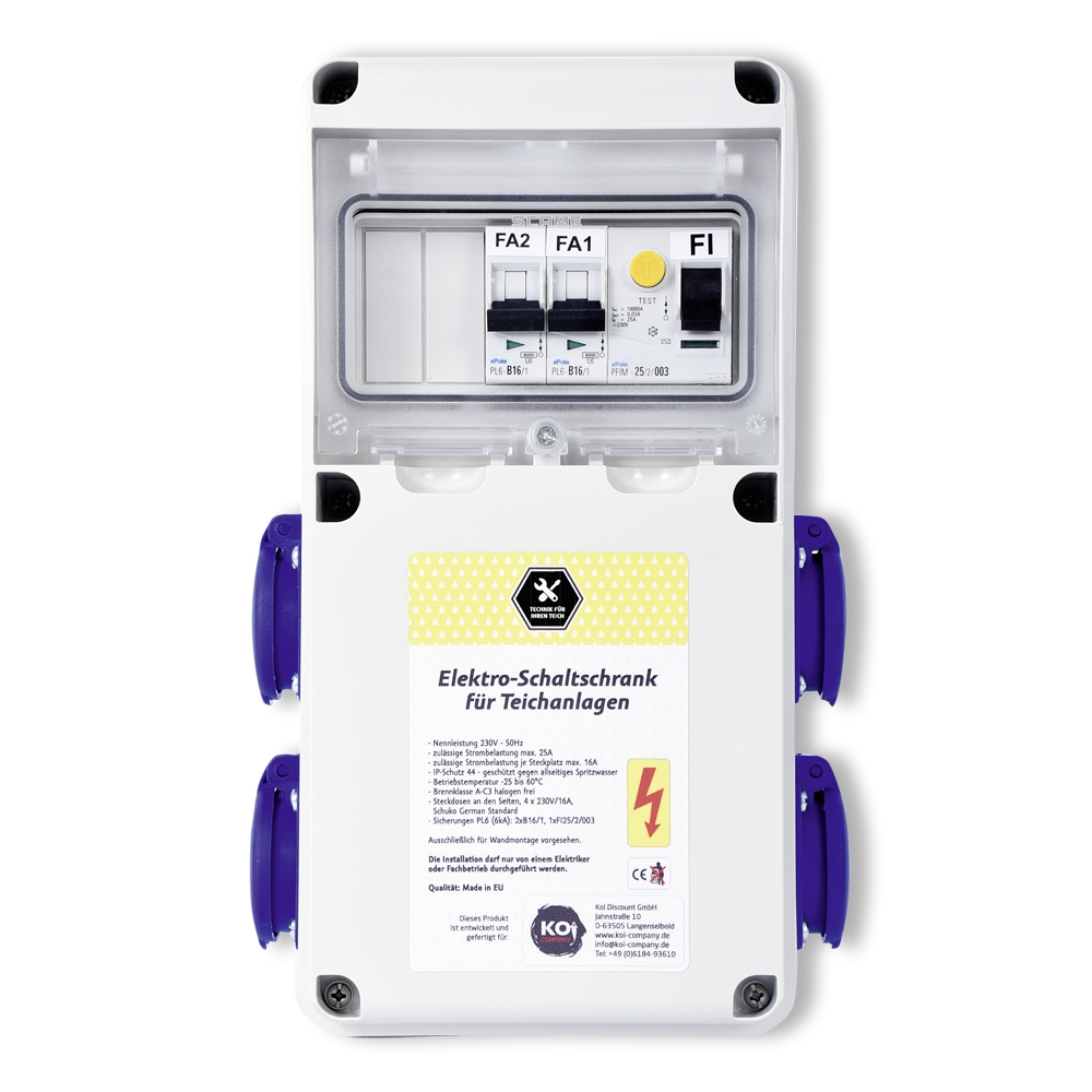 Schaltschrank für Teiche
