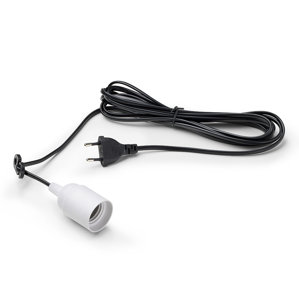 FlexBeam Deckenbefestigung  E27 Sockel mit Stahlseil