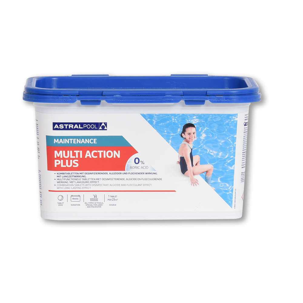 AstralPool 250g langsam lösliche stabilisierende Multi Action+ Tabs