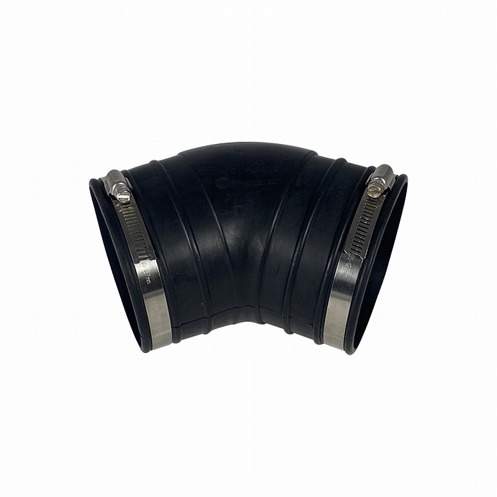 Flexible Bögen 45° inkl. Spannring