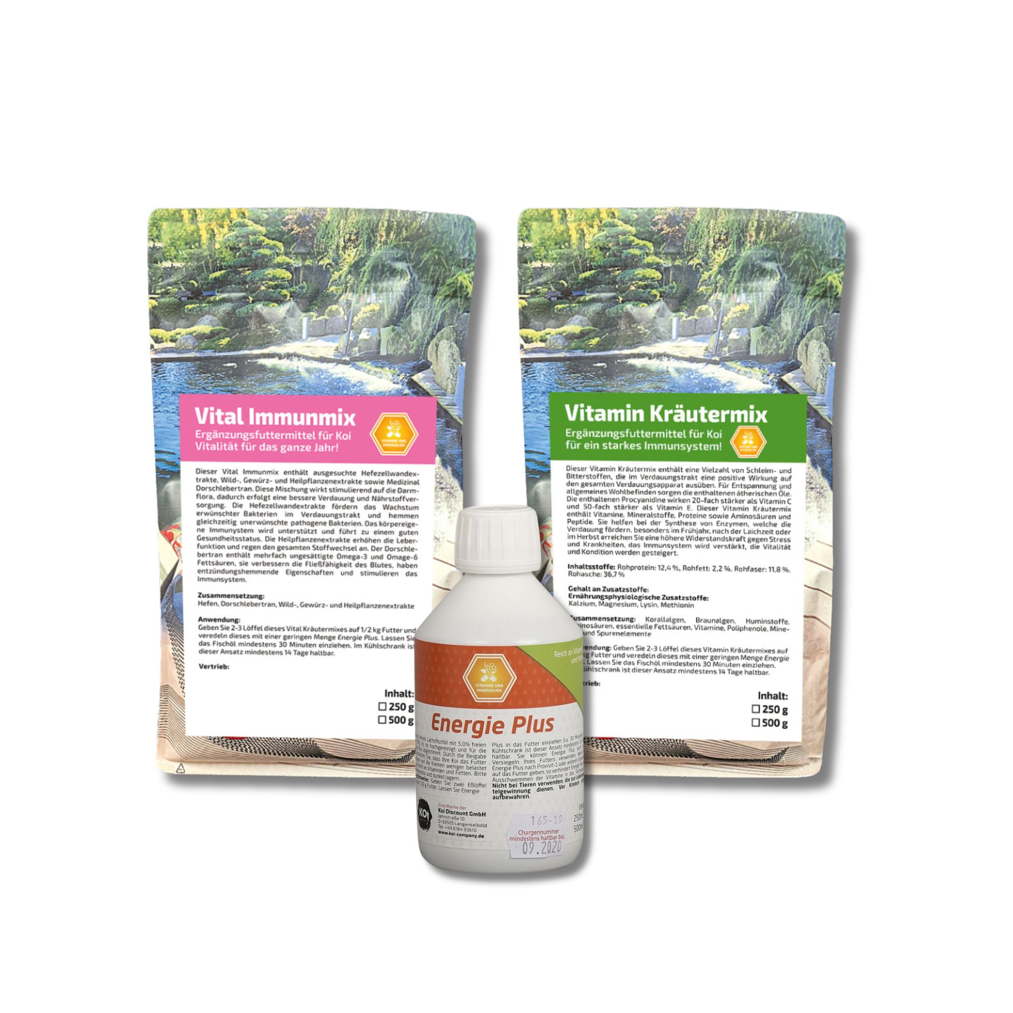 Set: Energie Plus + Vitamin Kräutermix + Vital Immunmix groß